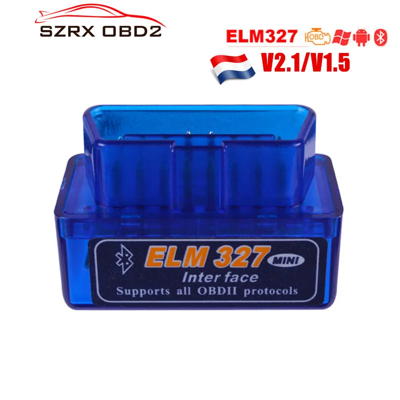 

ELM327 OBD2 Bluetooth V1.5 V2.1 Bluetooth Car Diagnostic Tool ELM 327 V1.5 OBD 2 Code Scanner Work Android Windows 12V Diesel