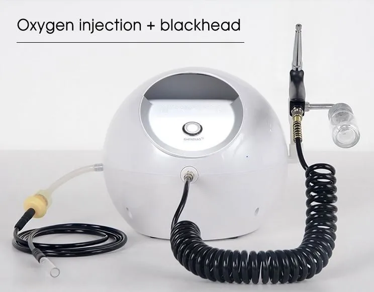 

Portable 2 in 1 Blackhead Vacuum Removal Water Oxygen Spraying Jet Peeling Facial Moisturizing Injection SPA Beauty Machine