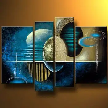 

Hand Painted Oil Painting Neon World-Modern Oil Painting On Canvas Art Wall Decor-Abstract Canvas Wall Pictures for Living rooms