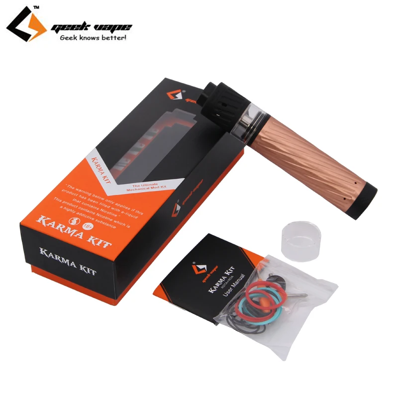 

Original Geekvape Karma RDTA RDA Mechanical Mod Kit 2-in-1 Atomizer design RDTA 5ML and RDA 2ML Tank karma kit