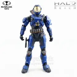 Halo Reach серии 5 Спартанский безопасности мужской команды Синий "фигурку оригинальный Mcfarlane Figuras игрушечные лошадки Коллекционная кукла