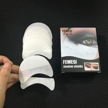 20pcs Cotton Eyeshadow Shields Under Eye Patches Disposable Eyelash Extensions Pads Protect Pad Eyeshadow applicator Makeup Tool
