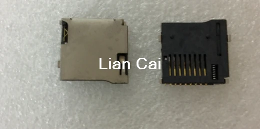 size 14*15mm TF card deck 50pcs/LOT 9pin Micro SD card slot connectors fit 