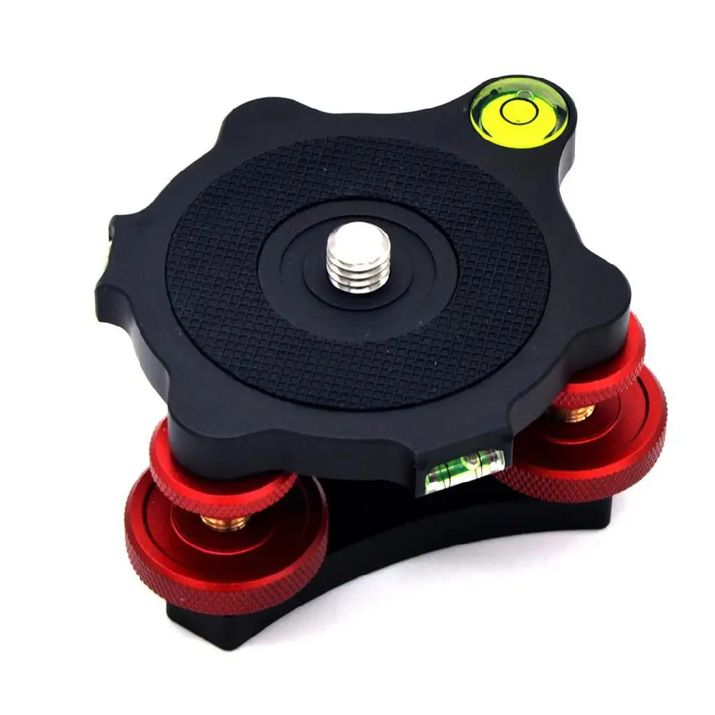 

Kuulee Veledge LP-64 Precision Leveling Base Tripod Head Plate 3/8 inch Mounting Screw for Camera Tripod