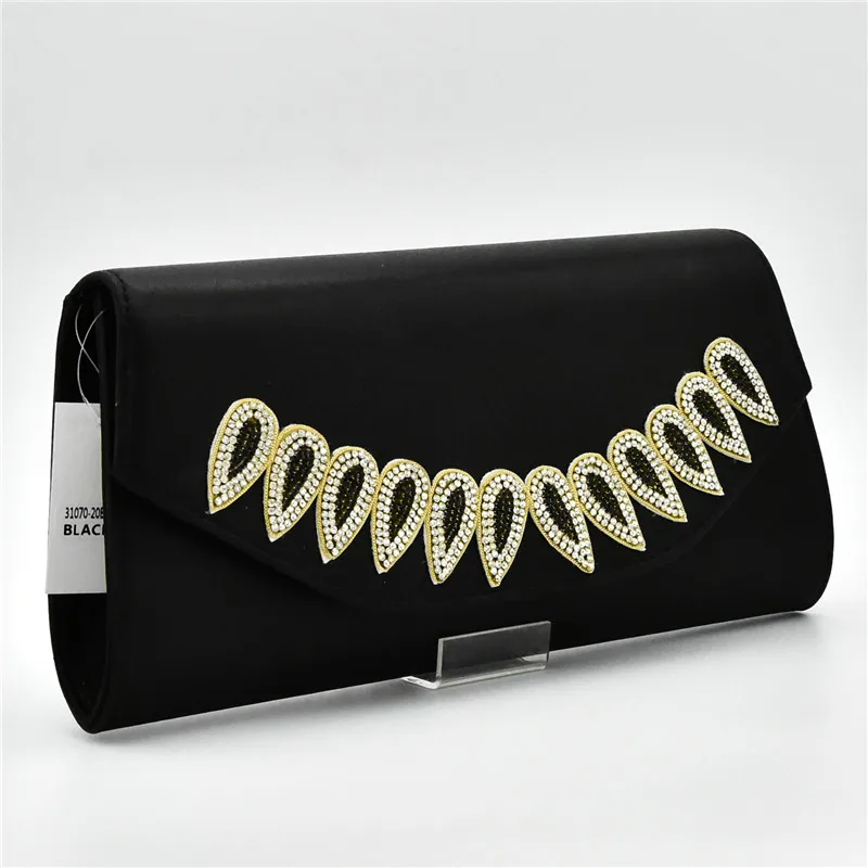 Decorado Color En Rhinestone Conjunto Llegada Señoras Negro Negro Y Bolsa Italiano naranja Bolso Shoesand Matching Zapatos Nueva Las Con x648nwA