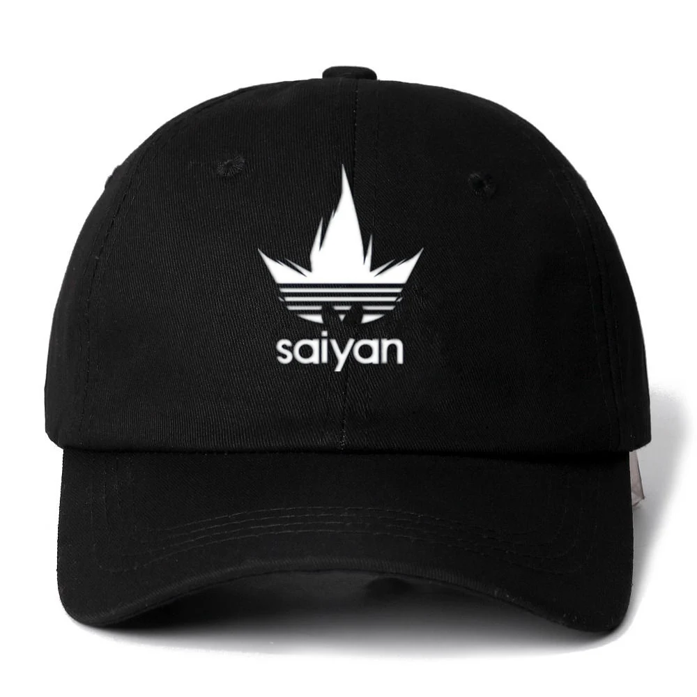 

Dropshipping New Dragon Ball Z Saiyan Dad Hat Embroidery Baseball Caps Black Snapback Hats Men Women Garros