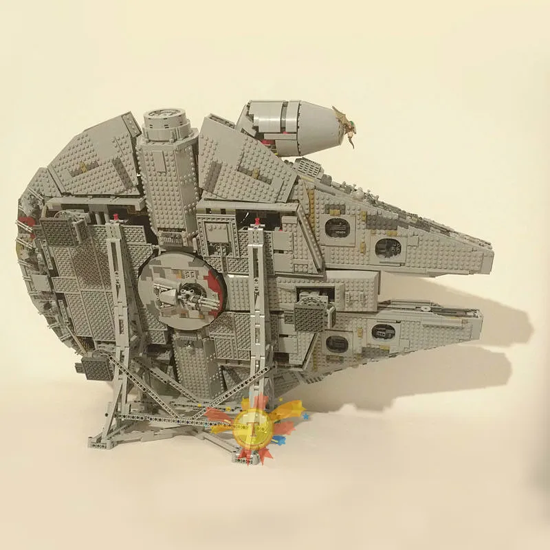 

MOC Millennium Falcon Vertical Display Stand Compatible 05132 and 75192 Ultimate Collector's Model with Paper Manual