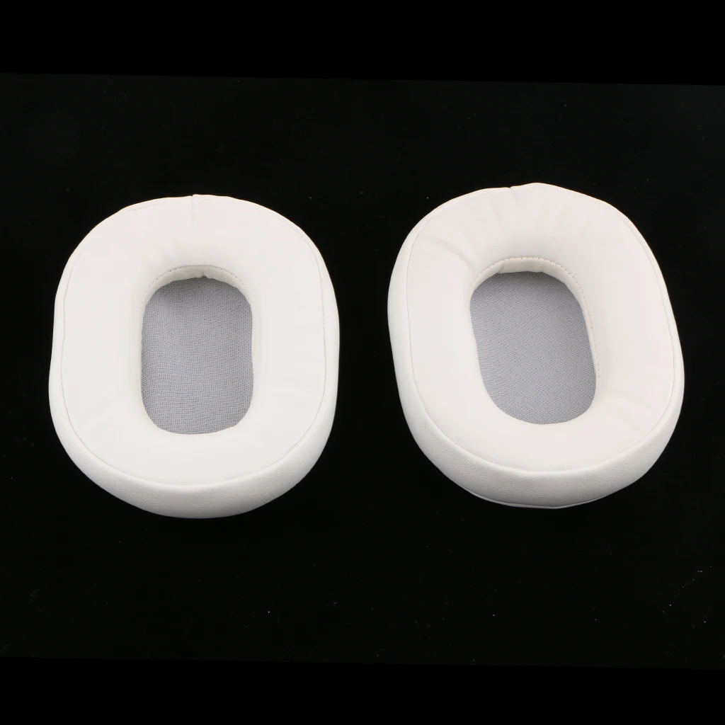 White Headphone Ear Pads Cushion Cover Pillow for ATH-MSR7 ATH-M50 M40 M50X