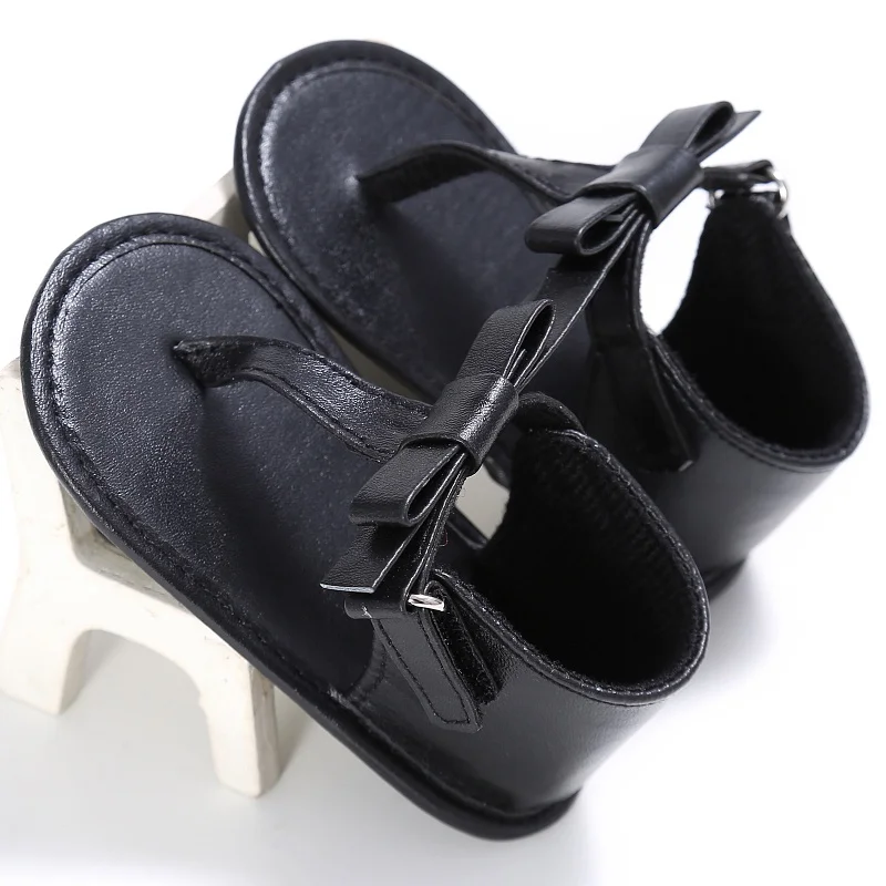 Летние сандалии для девочек летние сандалии для маленьких девочек галстук бабочка туфли принцессы из искусственной кожи от 0 до 18 месяцев