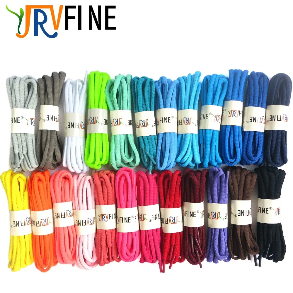 YJRVFINE Wholesale 10 Pair Oval Round Shoelaces Shoe Lace Shoestrings