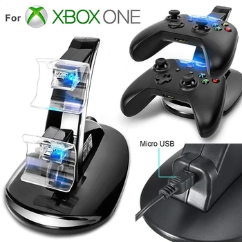 

new LED Dual Controller Charger + Micro USB Charging Cable Charging Dock Station Stand For Sony Playstation 4 PS4