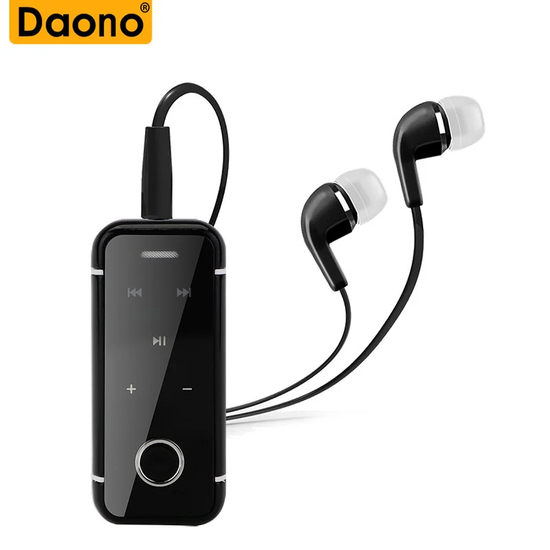 Беспроводные Bluetooth наушники DAONO мягкие с микрофоном громкой связи для спорта