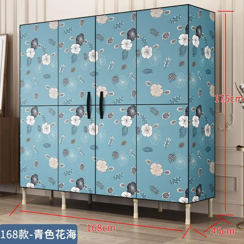 Simple wardrobe fabric storage cabinet storage cabinet wardrobe home simple modern economical cloth cabinet - Цвет: ml14