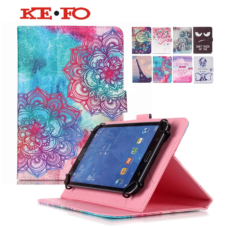 

For Samsung Galaxy Note 10.1 N8000 N8010 Universal Tablet Cases PU Leather Stand Cover Case Free pen Stylus+Center Film KF553C