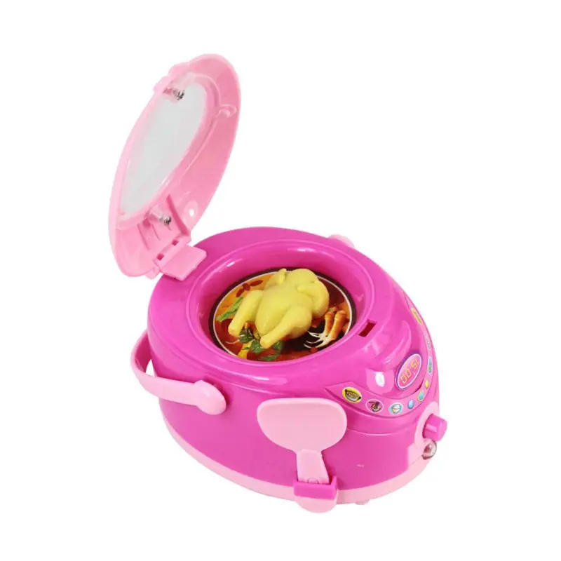 

Children Kid Boy Girl Mini Kitchen Household Electrical Appliance Rice Cooker Toy Set Dummy Cooking Pretended Play