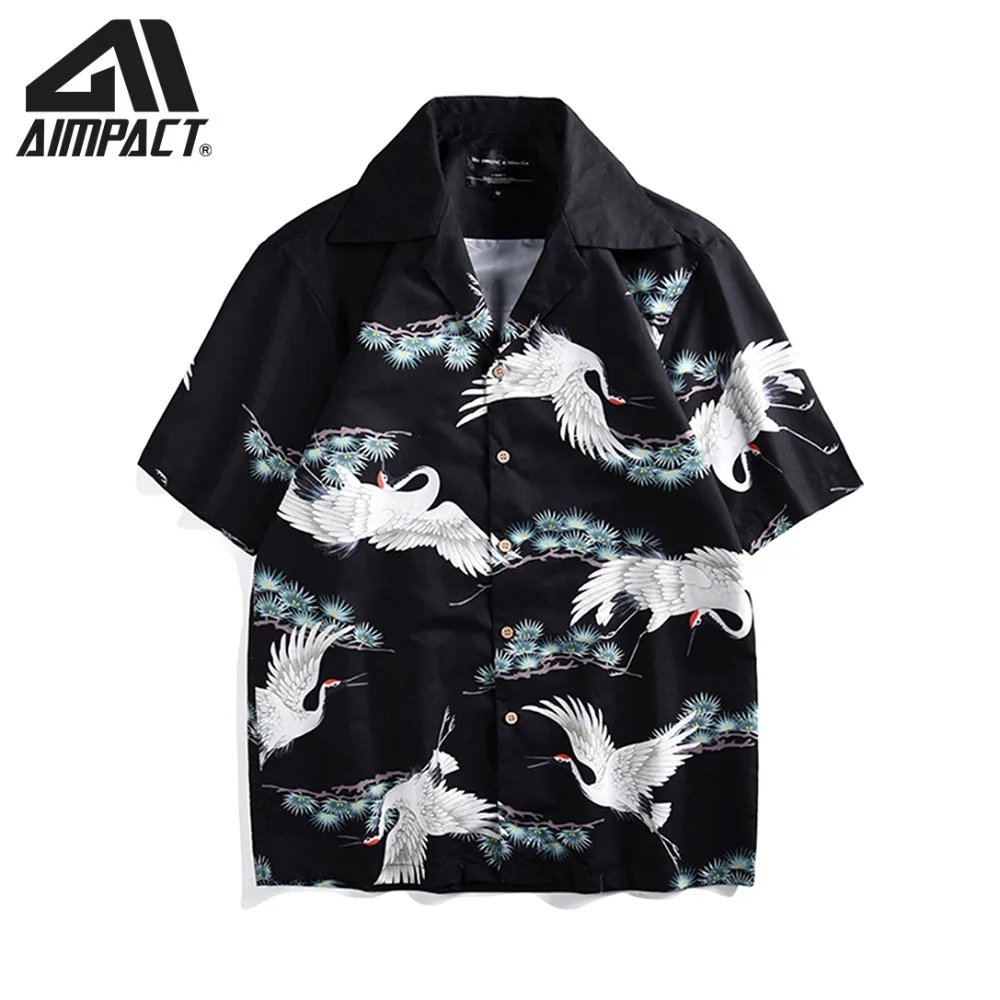 

2019 New Summer Men's Short Sleeve Beach Hawaiian Shirts Fast Dry Casual Sea Holiday Hiphop Shirts Brand Clothing Casual AM6010