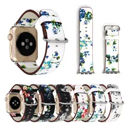 Кожаный ремешок для часов Konaforen для Apple Watch iWatch Series 1 2 3 4 Сменные наручные часы браслета 38 мм 42 мм 40 мм 44 мм