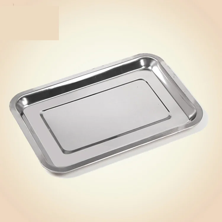 

Barbecue tools, stainless steel rectangular tray, tray, stainless steel plate, grill tray, trumpet