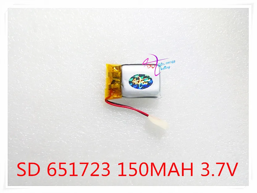 

Liter energy battery Washington Supply 651723 3.7V polymer lithium battery voice recorder battery 150MAH lithium polymer battery