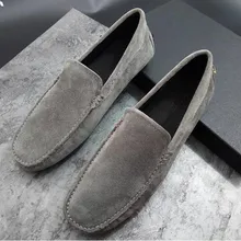 Туфли-квадратными носами повседневная обувь Для Мужчин's Бизнес повседневные Лоферы мужские туфли на плоской подошве платье Повседневная обувь мокасины gommino Мужская Туфли под платье