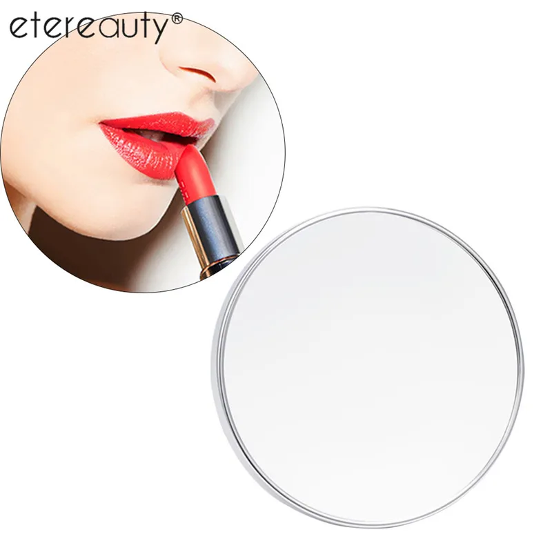 

ETEREAUTY Round Vanity Cosmetic Mirror with 3 Suction Cups for Cosmetic Makeup Suit for Bathroom 5X Magnifying 5.9 Inch