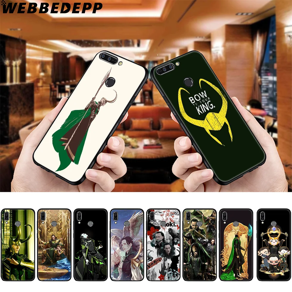 

WEBBEDEPP Loki Marvel Heroes Soft Case for Huawei P8 P9 P10 P20 P30 Lite Pro P Smart Z Plus 2019 Y6 Prime 2018 2017 Lite Mini