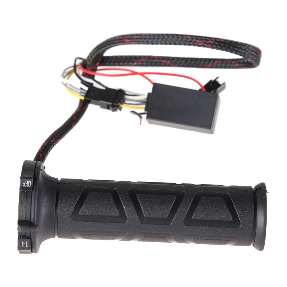1 Pair 12V Universal Motorcycle Heated Grip Warm Temperature Adjustable