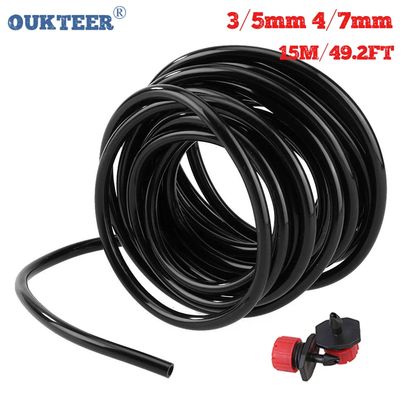 5m15m Watering Hose 3/5mm 4/7mm Pvc Micro Drip Irrigation Tube Plants