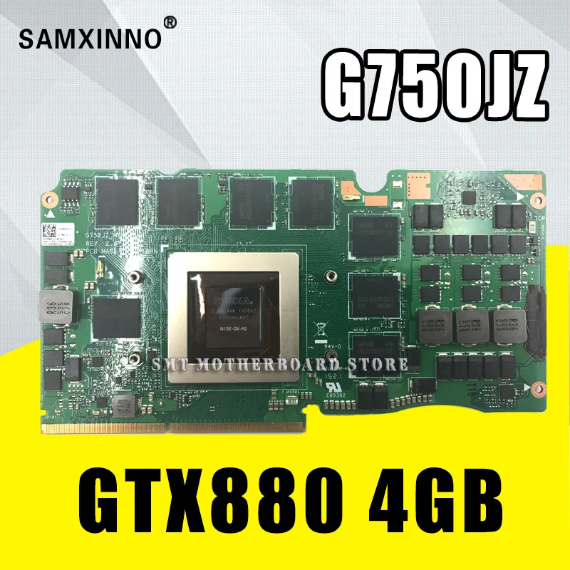 

G750JZ Video Card REV2.0 GTX880 4GB For ASUS G750JZ G750J-MXM Laptop motherboard G750JZ VGA CARD Graphic G750JZ Video Card