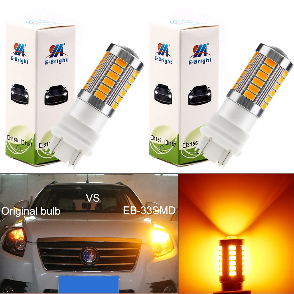 YM E Bright 2 шт. T20 7443 7444NA W21/5 Вт 5730 33 SMD 12 В 24 постоянного тока стоп сигнал Автомобильные