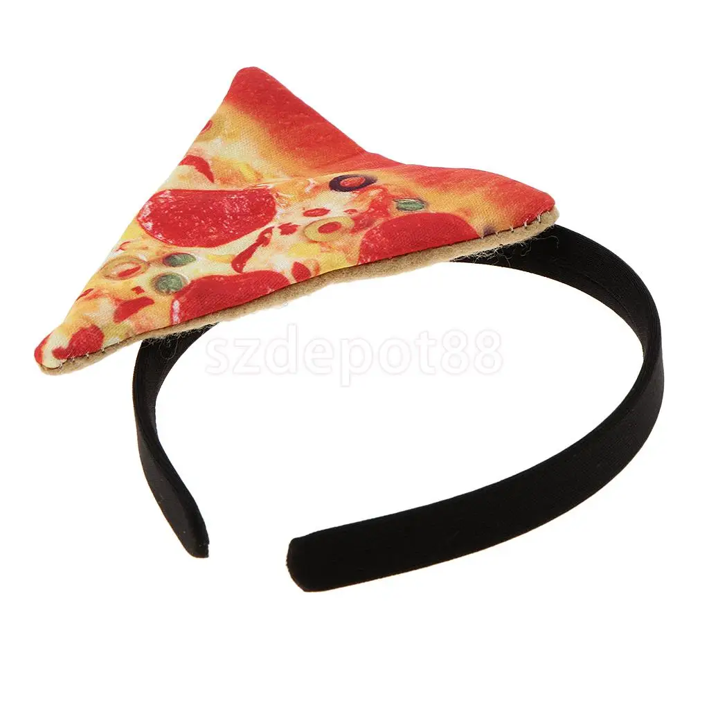 Festival Pizza Fast Food Headband Women Girls Halloween Fancy Dress Party Hairband Birthday Party Dress up Props Headpiece Gift