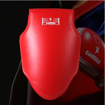 

New PU+EVA Material Taekwondo Chest Protector MMA Kickboxing Wushu Muay Thai Karate Sanda Boxing Fight Professional Chest Guard