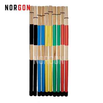 

Norgon Drum Brush Drumsticks 40cm Hot Rods Customized Musical Rute Sticks Brushes Colorful Blue Yellow Red Black Accessories