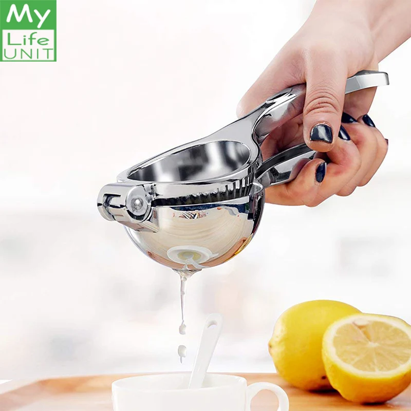 

MYLIFEUNIT Stainless Steel Lemon Squeezer Manual Lemon Orange Citrus Juicer Press Squeezer