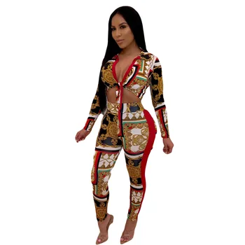 

Spring Summer Women Two Piece Set Top and Pants Plus Size Outfits Tracksuit Sweatsuit Sexy Digital Print Sets