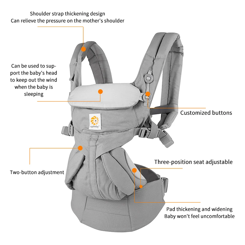 

Egobaby omni 360 Baby Carrier Multifunction Breathable Infant Carrier Backpack Kid Carriage Toddler baby Sling Wrap Suspenders