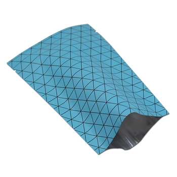 

100Pcs/Lot Colorful Pure Aluminum Foil Pouch Heat Seal Vacuum Bag Food Tea Snack Storage Open Top Mylar Metallic Package Bag