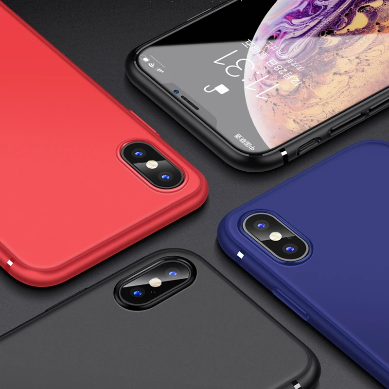 

Candy Matte TPU Frosted Silicon Phone Case Cover For iPhone XS MAX XR X 8 Plus 7 7Plus 8Plus 6S 6 5 5S SE Mobile Phone Cases