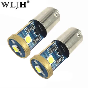 

WLJH 2x Canbus Car Light Led 12v BA9S T4W LED Auto Clearance Turn Signal Lamp Park Lamp Parking Dome Bulb Number Signal Lighting