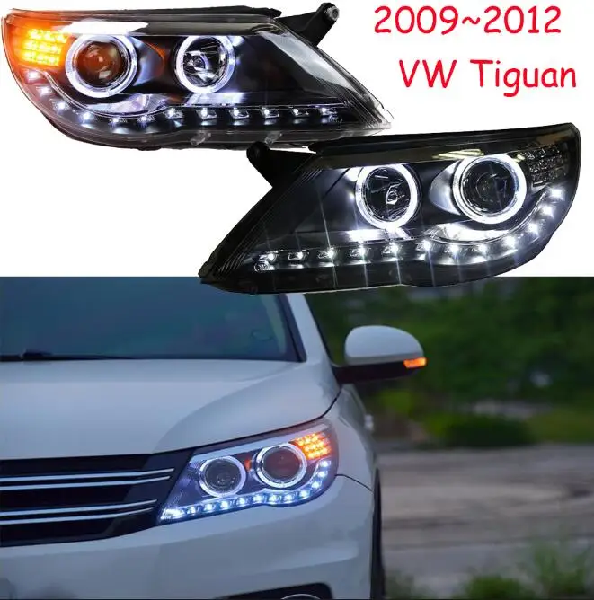 Автомобильный Стайлинг для Tiguan головной светильник 2009~ 2012/2013~ Tiguan светодиодный головной светильник светодиодный DRL Bi Xenon объектив головной светильник дальнего ближнего света для парковки - Цвет: 2009 to 2012year