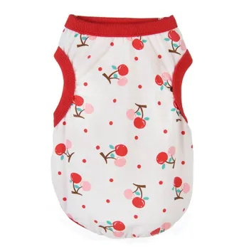 

Summer Pet Clothes Breathable Cute Printed Puppy Shirt Dogs Cartoon Sleeveless T-shirt For Small Dog Sleeveless Vest