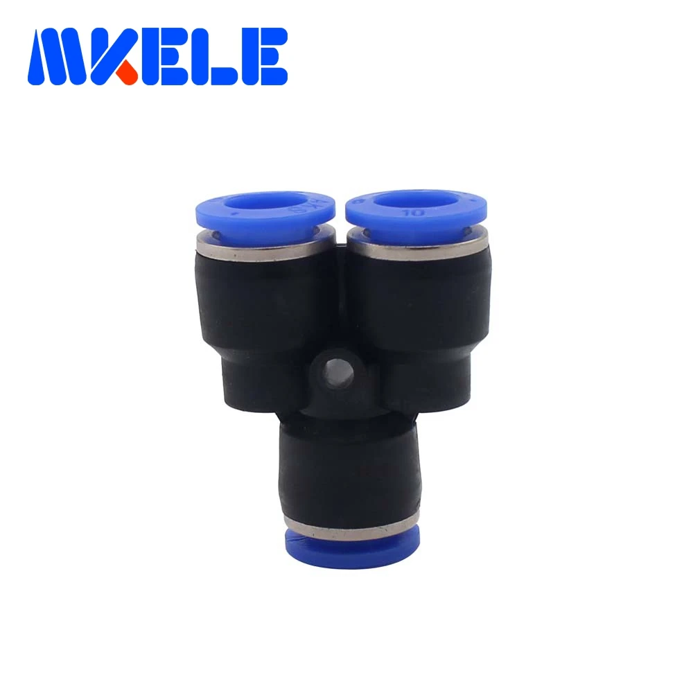 

3 Way air hose coupler Y Type PY10 plastic pipe connectors with lowest price High quality 1pcs Free shipping