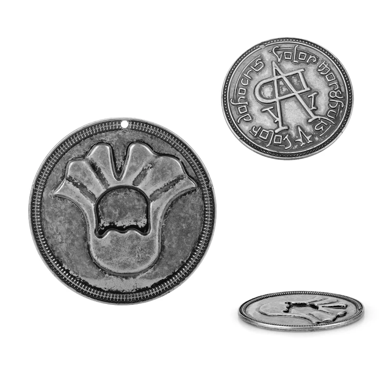 

Game of Thrones Round Badge Cosplay Coin Valar Morghulis Faceless Man Metal Coin souvenir Gift