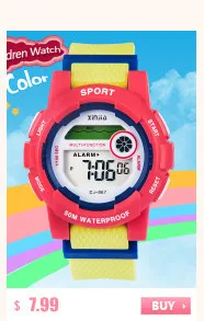 Высокое качество желе цифровые часы красочным модные повседневные спортивные Водонепроницаемый 30 м детские часы для детей синьцзя 802 relogio