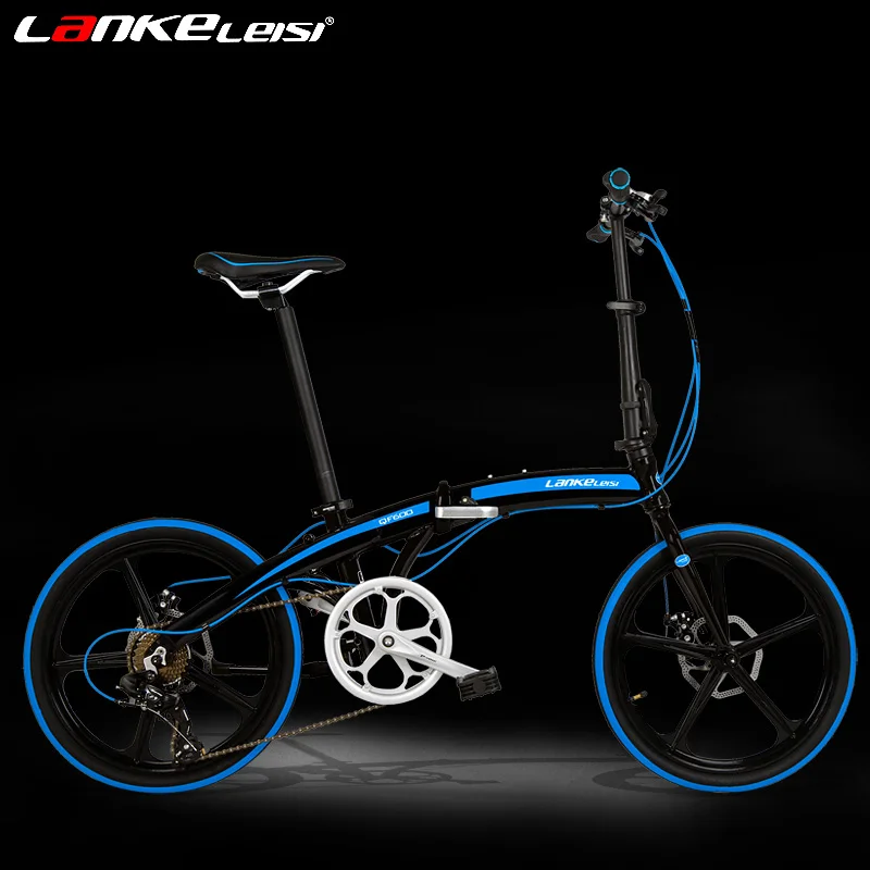7 Speeds Road Bike, 20 Inches Folding Bike, City Bike, Aluminum Alloy Frame, BMX, Double Disc Brakes
