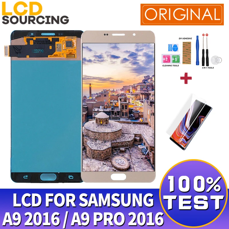6,0 для samsung Galaxy A9 ЖК-дисплей A910 сенсорный экран дигитайзер сборка для samsung A9 PRO дисплей Замена