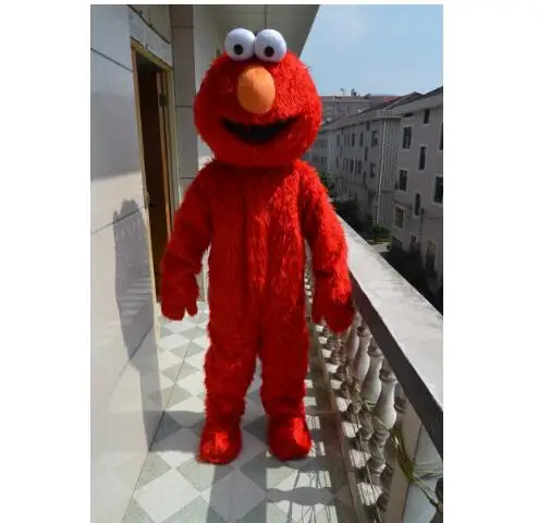 Горячая взрослый Elmo Красный монстр-талисман костюм для нарядной вечеринки платье костюм olome - Цвет: other