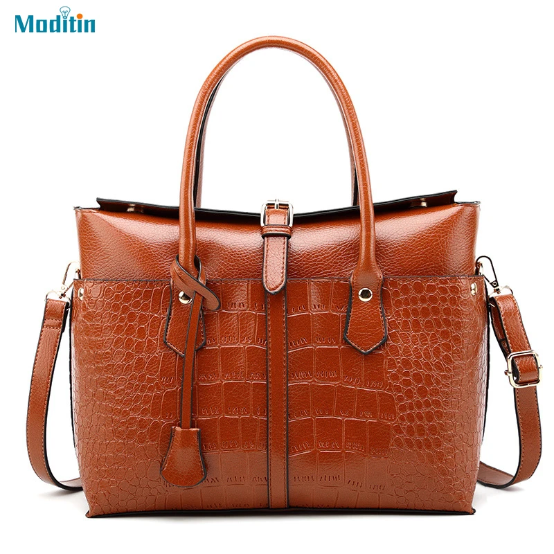 

Moditin Fashion Handbags Women Bag Quality Leather Shoulder Bag Office Ladies Commuter Cross Body Bags for Women Messenger Bags