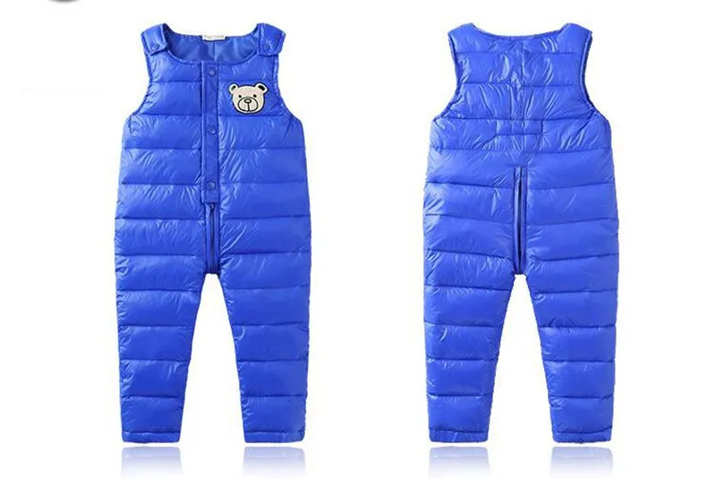 COOTELILI Cotton Winter Overalls Padded Outdoor Romper Pants High Quality Baby Girls Boys Jumpsuit Kids Clothes  90-110cm  (6)