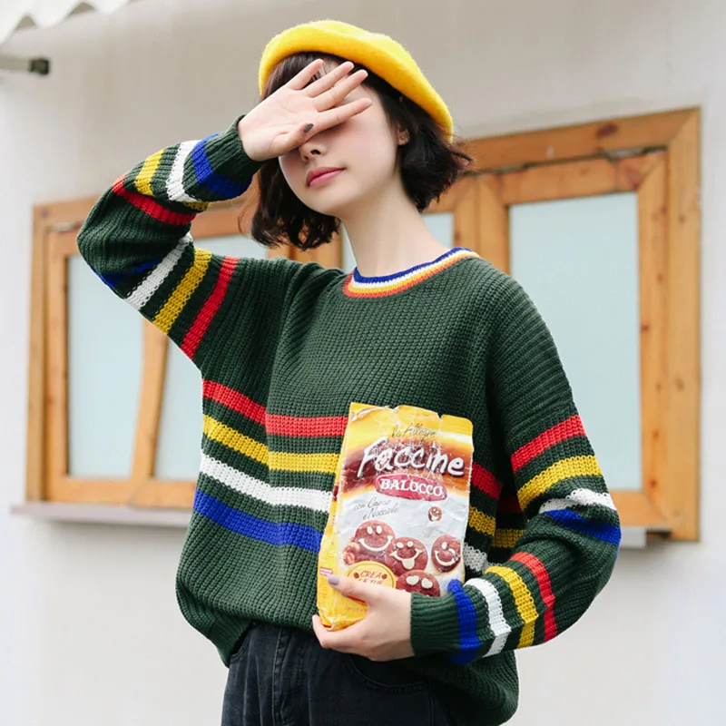 2018 женский осенний и зимний японский Harajuku колледж свежий корейский Kawaii Свободный